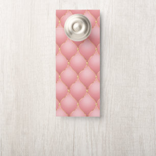 Rose Gold Diamonds Tufted Door Hanger