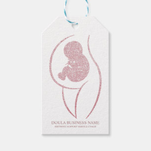 Rose Gold Doula Coach Gift Tags
