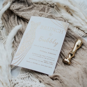 Rose Gold Dress Bridal Shower Brunch & Bubbly