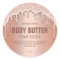 Rose Gold Dripping Body Butter Labels