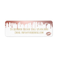 Rose Gold Dripping Makeup Distributor Reorder