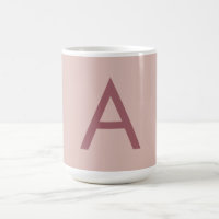 Rose Gold Dust Modern Monogram Initial Letter