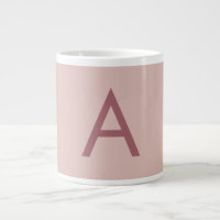 Rose Gold Dust Modern Monogram Initial Letter