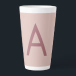 Rose Gold Dust Modern Monogram Initial Letter Latte Mug<br><div class="desc">Plain Minimalist Modern Designs. They're all simple,  attractive,  unique.</div>