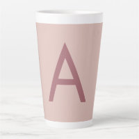 Rose Gold Dust Modern Monogram Initial Letter