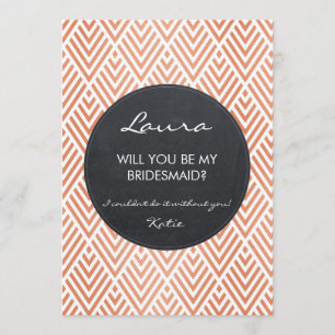 rose gold effect geometric modern bridal shower invitation