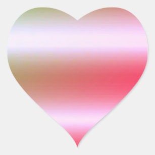 Rose Gold Elegant Blank Template Heart Sticker