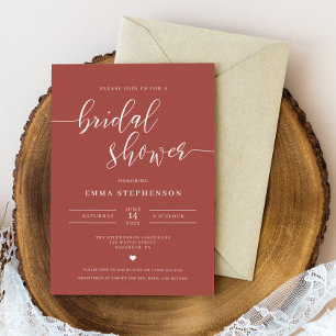 Rose Gold Elegant Bridal Shower Invitation