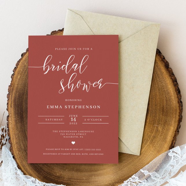 Rose Gold Elegant Bridal Shower Invitation (Creator Uploaded)