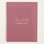 Rose gold elegant custom planner 2023<br><div class="desc">Use this rose gold planner to get things done. Weekly and monthly planning,  scheduling,  and note-taking pages for work or personal use. Stickers are part of this planner,  which will make your planning even more creative. You can begin at any time because the pages are blank.</div>