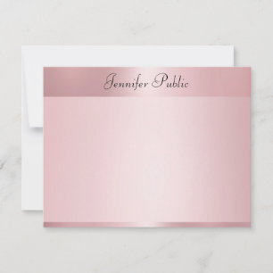 Rose Gold Elegant Hand Script Name Template