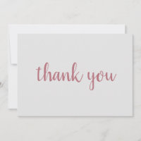 Rose Gold Elegant Modern Plain Handwriting