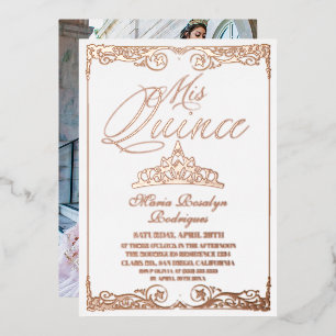 Rose Gold Elegant Quinceanera Photo