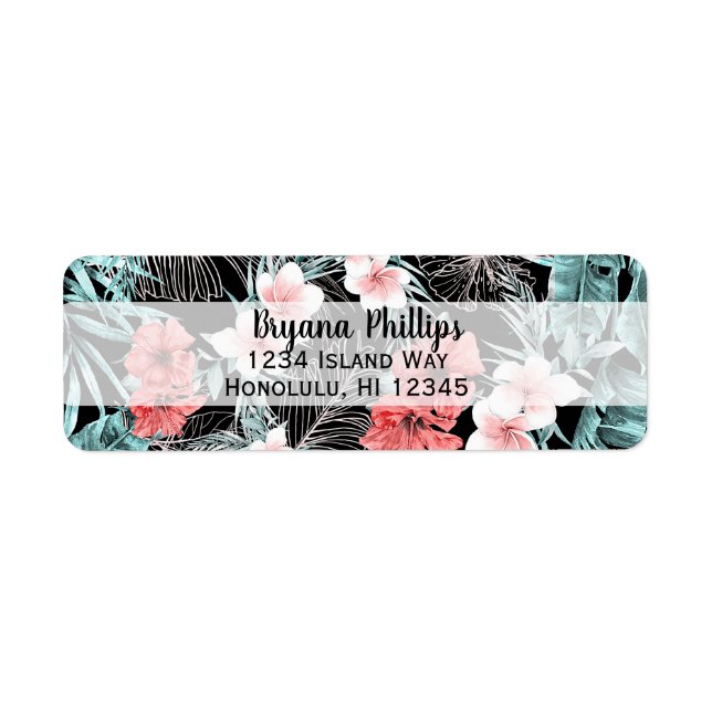 Rose Gold Elegant Tropical  Botanical Island Luau (Front)