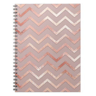 Rose gold: elegant vintage pattern. notebook