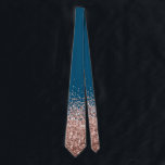 Rose Gold Fading Waterfall Ombre Glitter look Neck Tie<br><div class="desc">This design may be personalised by choosing the Edit Design option. You may also transfer onto other items. This design does not contain actual glitter. Contact me at colorflowcreations@gmail.com or use the chat option at the top of the page if you wish to have this design on another product or...</div>