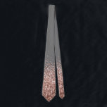 Rose Gold Fading Waterfall Ombre Glitter look Tie<br><div class="desc">This design may be personalised by choosing the Edit Design option. You may also transfer onto other items. This design does not contain actual glitter. Contact me at colorflowcreations@gmail.com or use the chat option at the top of the page if you wish to have this design on another product or...</div>