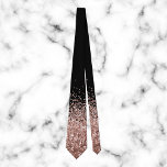 Rose Gold Fading Waterfall Ombre Glitter look Tie<br><div class="desc">This design was created through digital art. It may be personalised by clicking the customise button and add text, images, or delete images to customise. Glitter is simulated. Contact me at colorflowcreations@gmail.com if you with to have this design on another product. See more of my creations or follow me at...</div>