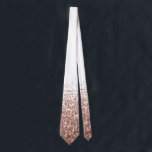 Rose Gold Fading Waterfall Ombre Glitter Neck Tie<br><div class="desc">This design was created through digital art. It may be personalised by clicking the customise button and add text, images, or delete images to customise. Contact me at colorflowcreations@gmail.com if you with to have this design on another product. Purchase my original abstract acrylic painting for sale at www.etsy.com/shop/colorflowart. See more...</div>