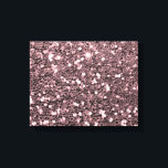 Rose Gold Faux Glitter Sparkles Canvas Print<br><div class="desc">Glamourous large rose gold faux glitter.
PLEASE NOTE:  These are flat printed graphics - no raised parts.</div>