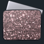 Rose Gold Faux Glitter Sparkles Laptop Sleeve<br><div class="desc">Glamourous large rose gold faux glitter.
PLEASE NOTE:  These are flat printed graphics - no raised parts.</div>