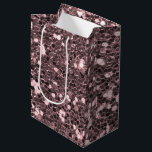 Rose Gold Faux Glitter Sparkles Medium Gift Bag<br><div class="desc">Glamourous large rose gold faux glitter.
PLEASE NOTE:  These are flat printed graphics - no raised parts.</div>
