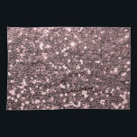 Rose Gold Faux Glitter Sparkles Tea Towel<br><div class="desc">Glamourous large rose gold faux glitter.
PLEASE NOTE: These are flat printed graphics - no raised parts.</div>