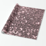 Rose Gold Faux Glitter Sparkles Wrapping Paper<br><div class="desc">Glamourous large rose gold faux glitter.
PLEASE NOTE:  These are flat printed graphics - no raised parts.</div>