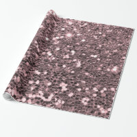 Rose Gold Faux Glitter Sparkles