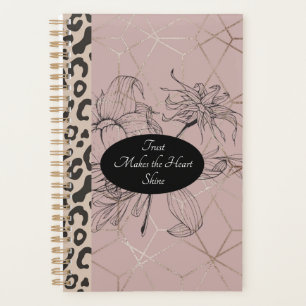 Rose Gold Floral Business Planner Inspirational