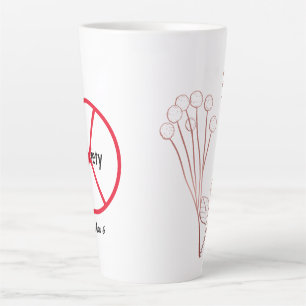 Rose Gold Floral Christian Faith Matthew 6 Hope  Latte Mug