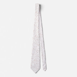 Rose Gold Floral Pattern Tie