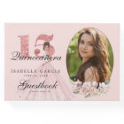 Rose Gold Floral & Photo Quinceañera Personalised