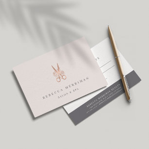 Rose Gold Floral Scissors   Salon Gift Certificate