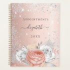 Rose gold floral silver glitter foliage name 2026