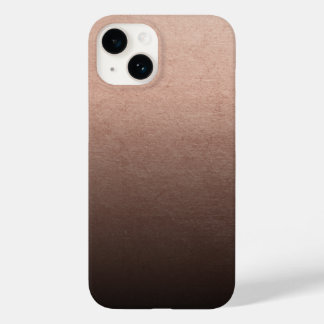 Rose Gold Foil Black Ombre Background Case-Mate iPhone 14 Case
