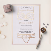 Rose Gold Foil & Blush Pink Lingerie Bridal Shower