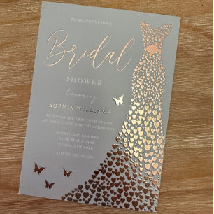 Rose Gold Foil Dress Gorgeous Bridal Shower