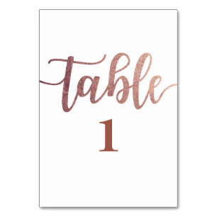 rose gold foil, elegant, glitter, table card