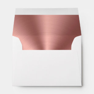 Rose gold foil envelope