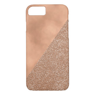 Rose Gold Foil Glitter Modern iPhone 7 Case