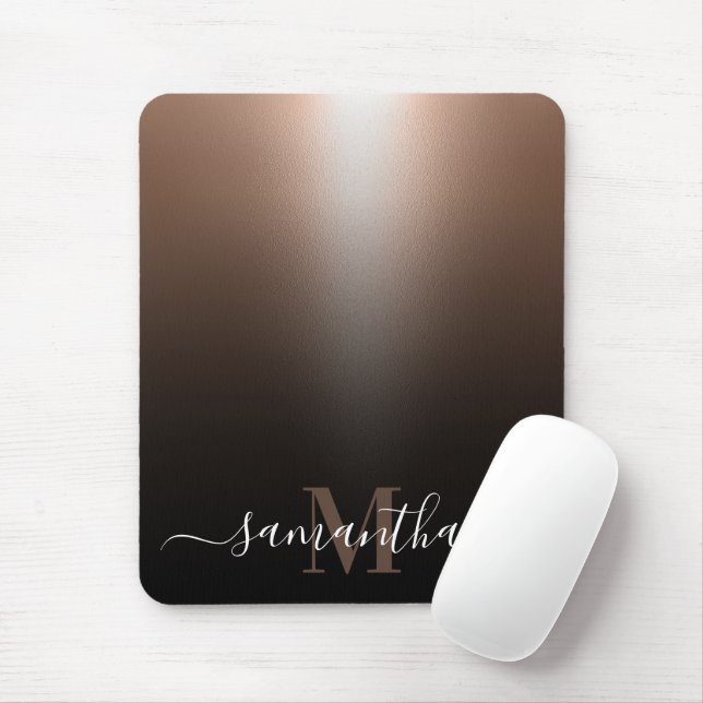 Rose Gold Foil Mouse Pad (With Mouse)