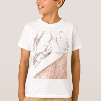 Rose gold foil over marble T-Shirt