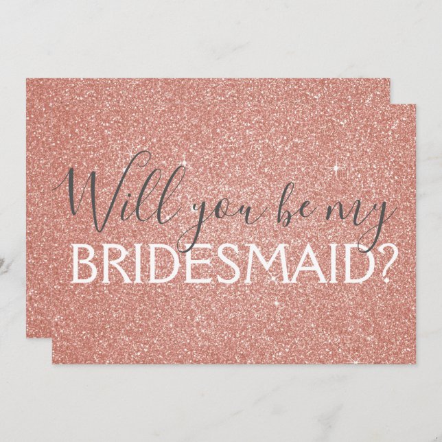 Rose Gold Foil Twenty One 21st Birthday Invitation (Front/Back)