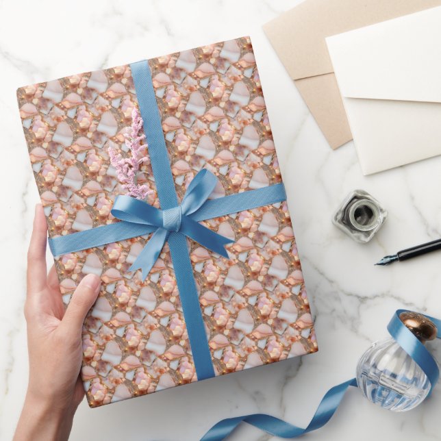 Rose Gold Gemstones Wrapping Paper (Gifting)