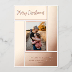 Rose Gold Geometric Photo Frame