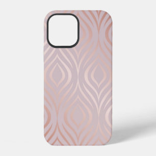 Rose gold geometric seamless pattern iPhone 12 case