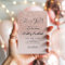 Rose gold glam glitter pink ombre girl baby shower
