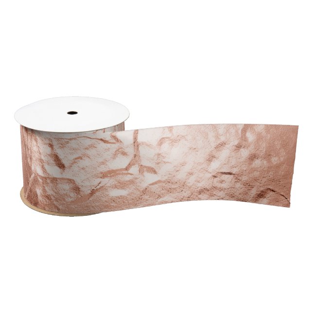 Rose Gold Glam Satin Ribbon (Spool)