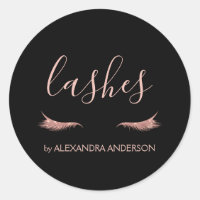 Rose Gold Glitter and Sparkle Eyelash Extension